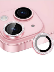 İphone 13 Mini/13 Pembe Taşlı  Kamera Lens Koruyucu