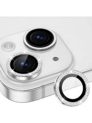 İphone 13 Mini/13 Uyumlu Beyaz Taşlı Kamera Lens Koruyucu